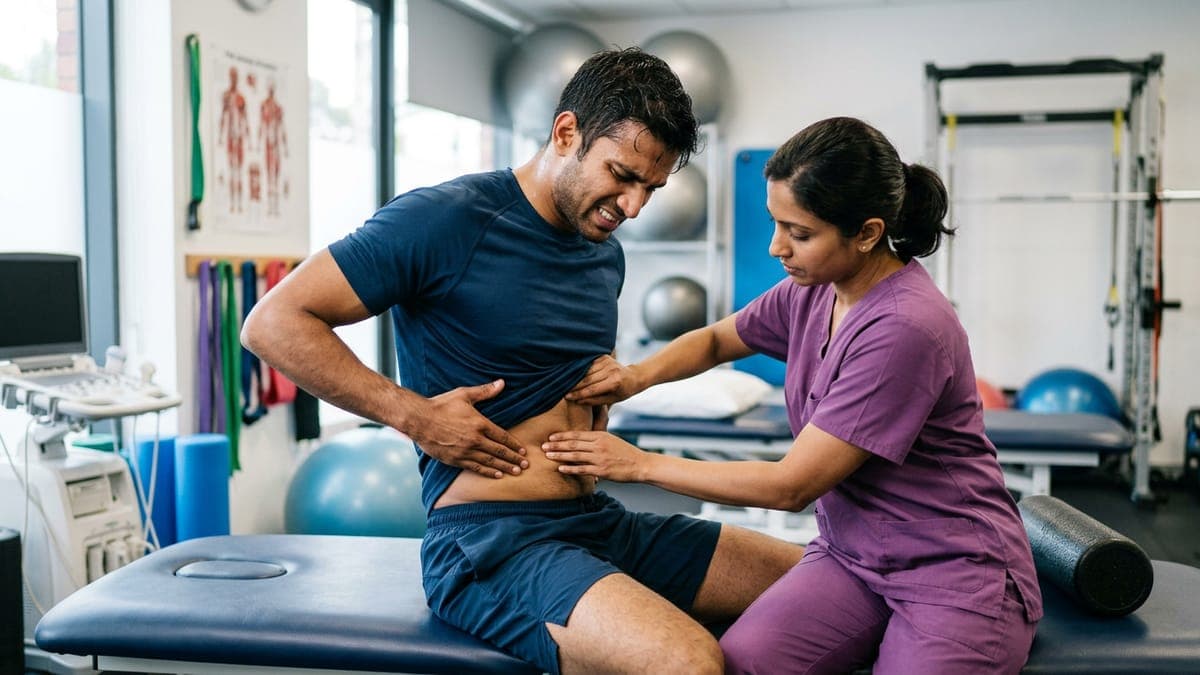 Abdominal Muscle Strain and Side Strain Treatment in Faridabad