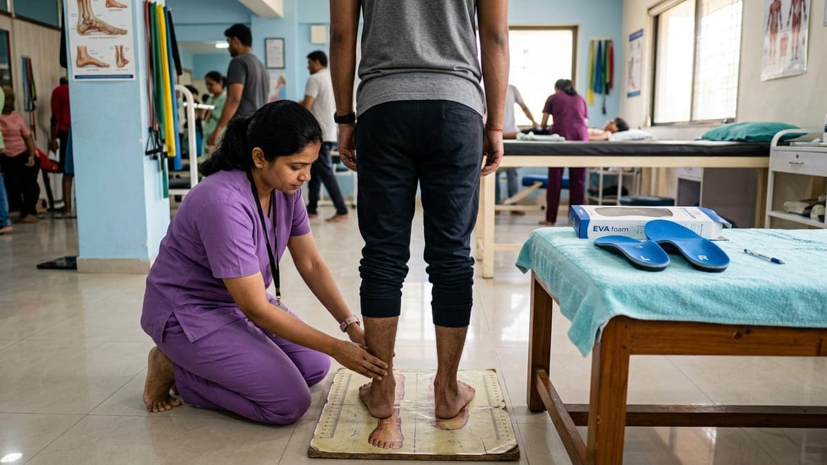 Flat Feet (Pes Planus) Treatment in Faridabad: Physiotherapy and Orthotics