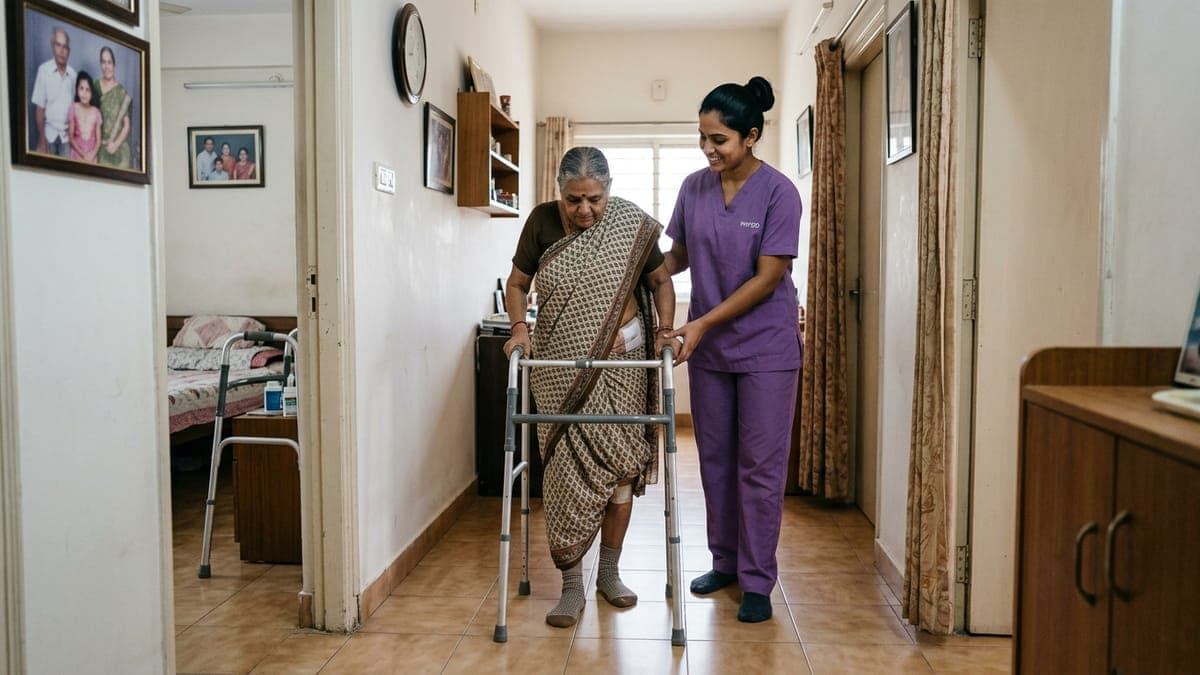 Hip Replacement Home Physiotherapy in Faridabad: Recovery at Home