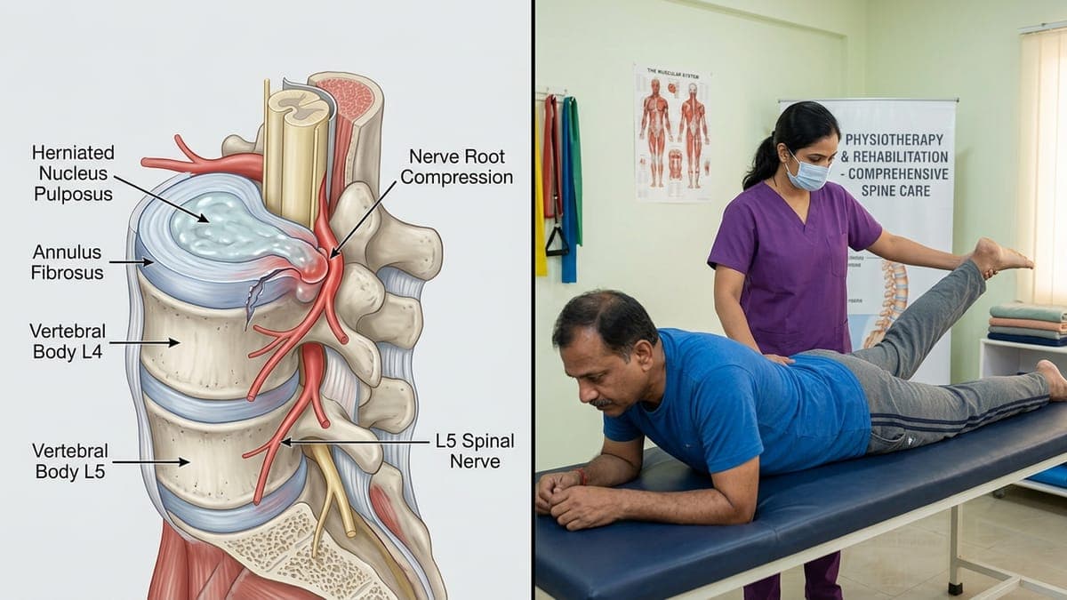 Lumbar Disc Herniation Treatment in Faridabad: Physiotherapy for Slipped Disc