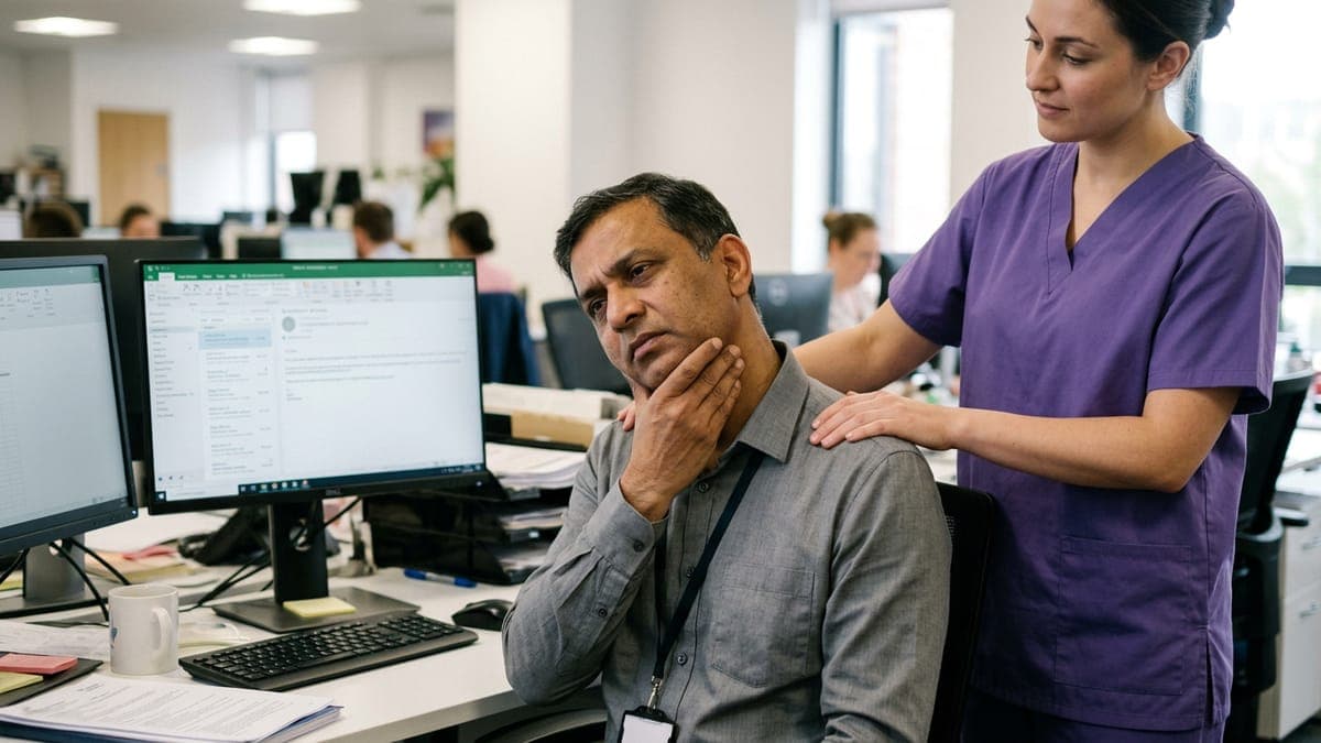Neck Stiffness and Pain in Office Workers Faridabad: Physiotherapy