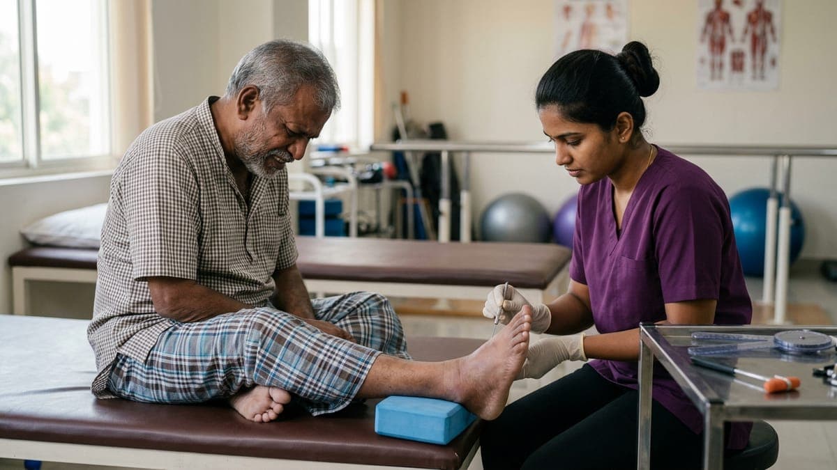 Burning Feet and Peripheral Neuropathy in Faridabad: Physiotherapy Treatment