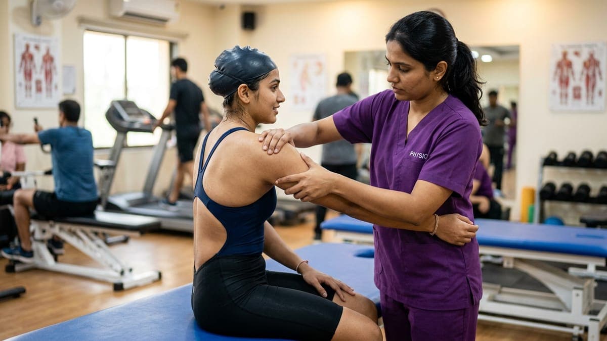 Swimmer's Shoulder and Swimming Injuries: Physiotherapy in Faridabad