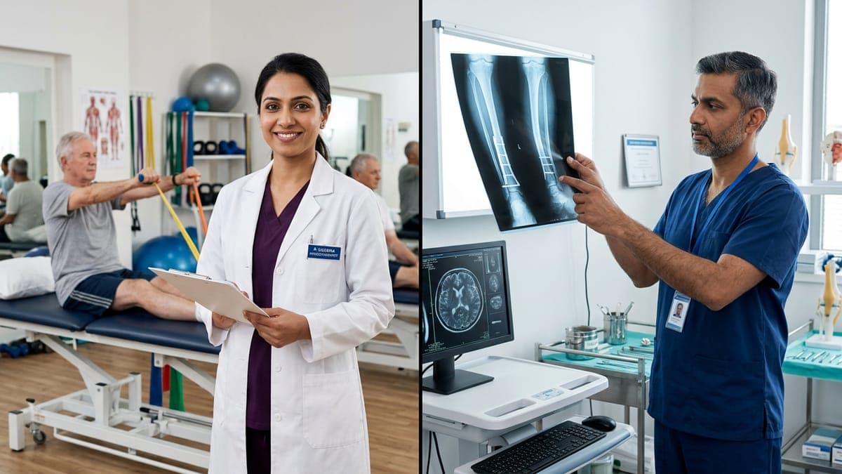 Physiotherapist vs Orthopaedic Surgeon: Who Should You See First in Faridabad?