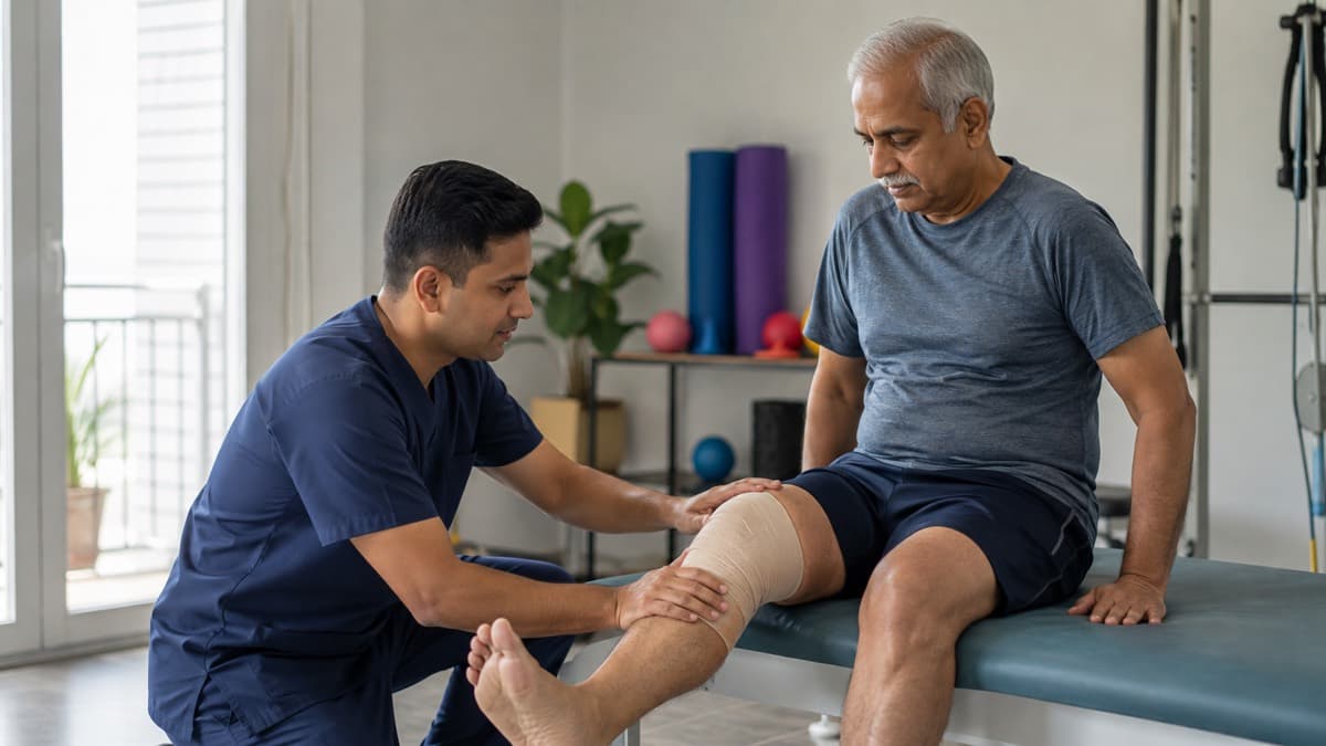 Wound Precautions During Knee Replacement Physiotherapy